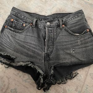 Levi’s 501 Black Denim Shorts